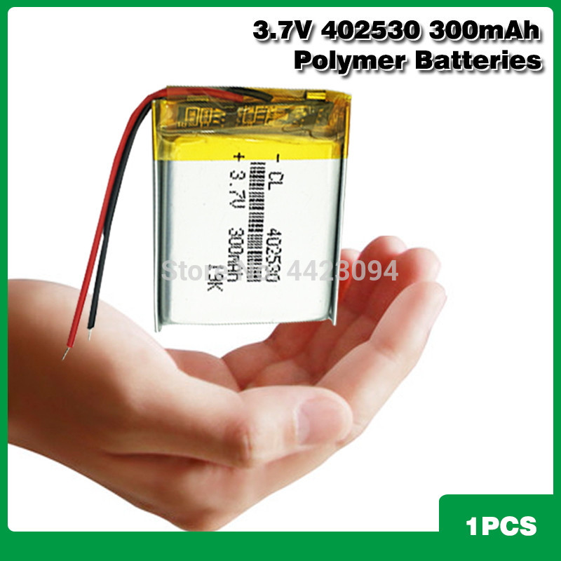 3,7 v 402530 300mAh Lithium-Polymer-Batterie Für Mp3 Mp4 Gps PDA Clever Uhr PSP Radio Lautsprecher Li-Ion Lipo batterie: 1Stck