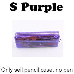 Estojo de plástico transparente para lápis, bolsa para lápis de escola e escritório para maquiagem de cosméticos: Luz Verde