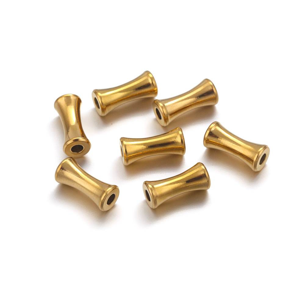 10 Stuks Roestvrijstalen Buis Kralen Bedels Voor Armbanden Ketting Diy Spacer Losse Kralen Sieraden Benodigdheden Kraal Accessoires