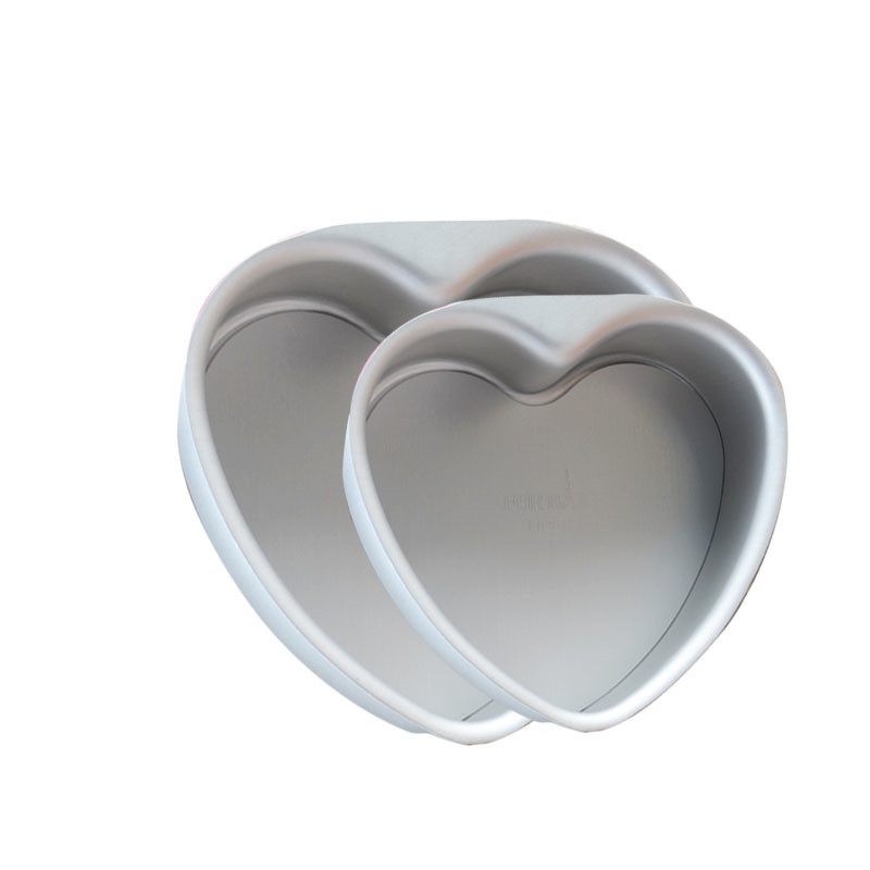 4- tommer aluminiumsform hjerteformet kagepande ostekage non-stick mousse chiffonpande bakeware værktøjsbakke med aftagelig bund
