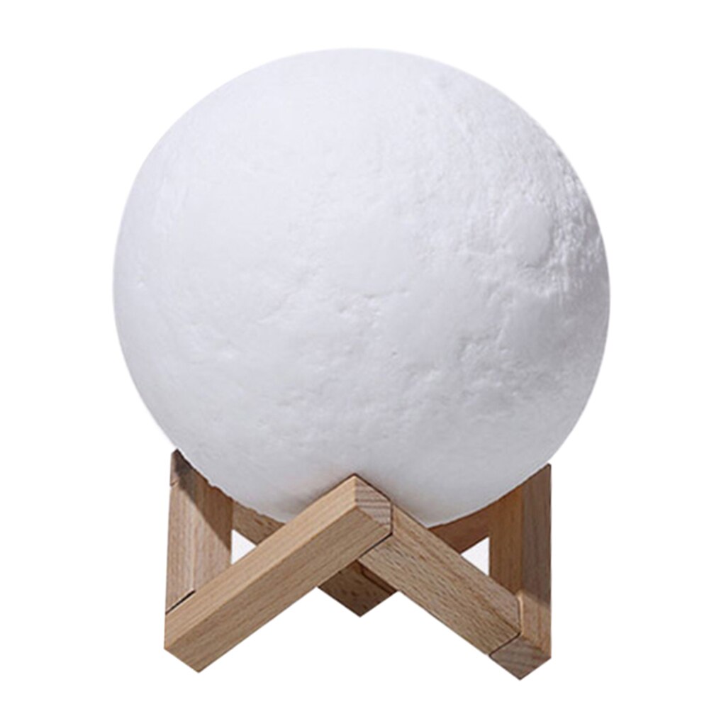 1xMist Hersteller USB Licht Aromatherapie Diffusor 3D Mond Lampe 880mL Aroma Luftbefeuchter