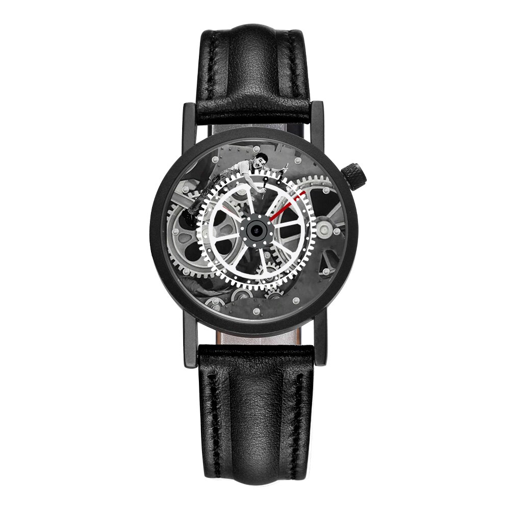 Fb81009 geliefden paar polshorloges tandwiel bewegende wijzerplaat luxe relojes