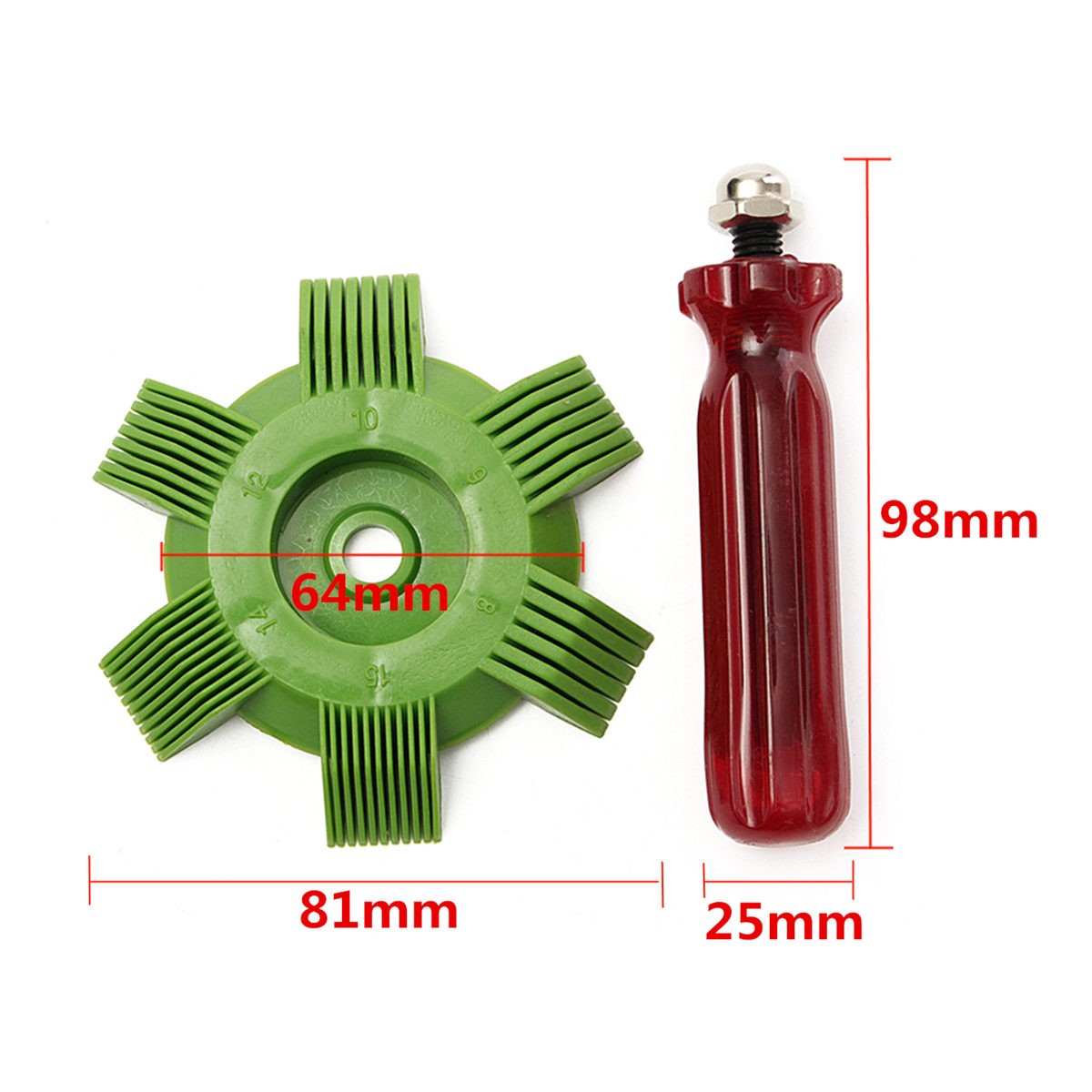 Auto airco radiator condensor verdamper vin spoel kam airconditioner spoel rechtzetten reinigingsgereedschap auto koelsysteem