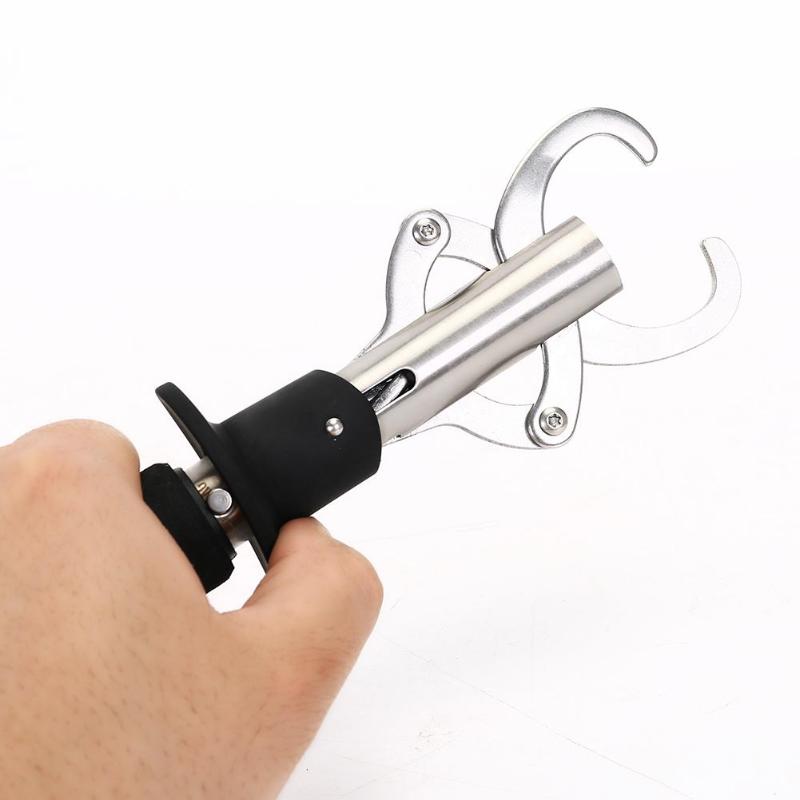 Controle visklem apparaat lokt roestvrij staal vislip gripper houder grijper tang visgerei accessoires