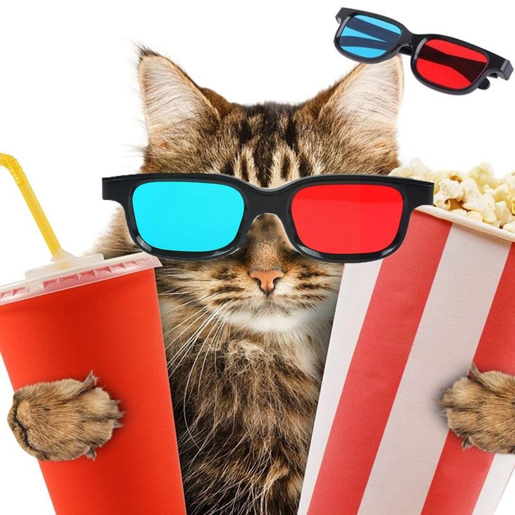 Universal 3d Glasses For Dimensional Tv Movie Pictures Dvd Game Red Blue Glasses Spectacles Eyeglasses N3i7 B6m2