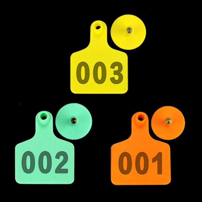 100 stuks oormerken voor vee-identificatie van tpu voor runderen en koeien  u90a