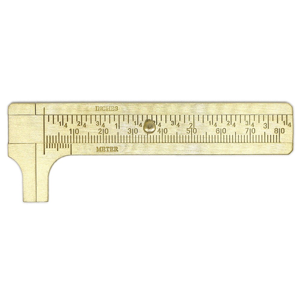 Millimeter / Inches Double Scale Vernier Caliper Ruler Brass copper ruler 80 /100 /120mm Precision measuring instrument