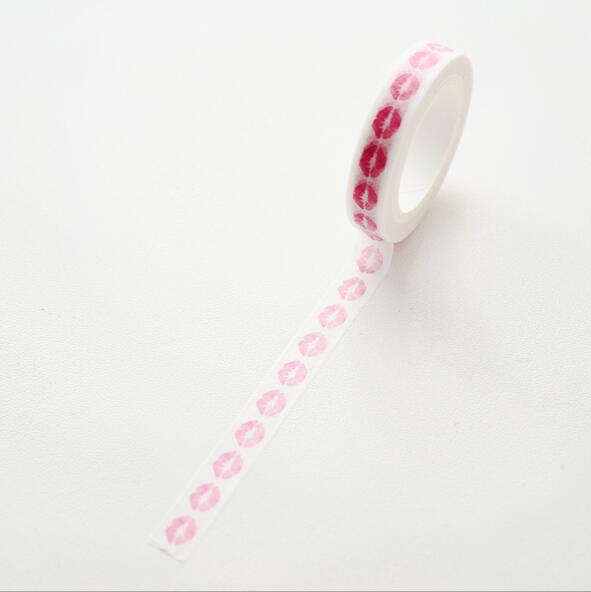 Ruban adhésif Washi Slim, 0.8CM de large, étiquette autocollante, usage quotidien, , amour, fournitures scolaires et de bureau, pour bricolage et Scrapbooking: 12