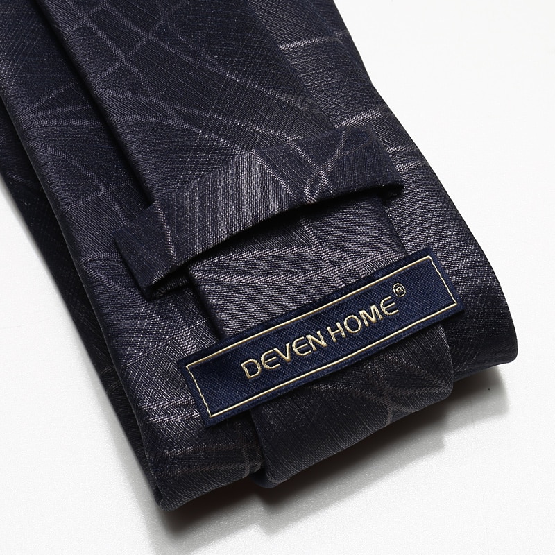 Dark Gray Gradient Pattern 8cm Ties for Men Necktie Business Formal Suit with Box