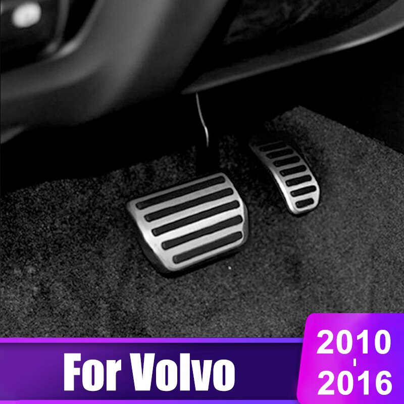 Stainless Steel Car Accelerator pedal Brake pedals Cover For VOLVO XC60 S60 V60 V70 S40 C30 S60L S80L C30 -20104