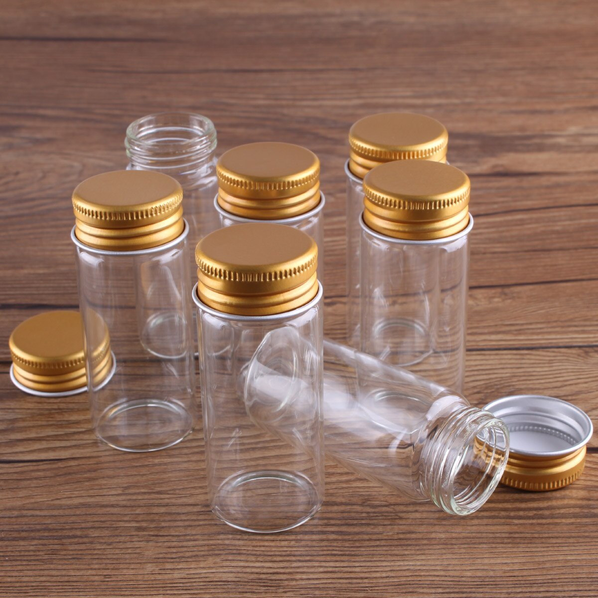 Mini Glasflaschen 20ml Leere Klarglas Reagenzgläser Mit Korkstopfen - 2,5  Ml Bis 60 Ml, Für Handwerk \u0026 DIY Reagenzglas Set Für Handwerk Deko, image size:1200x1200