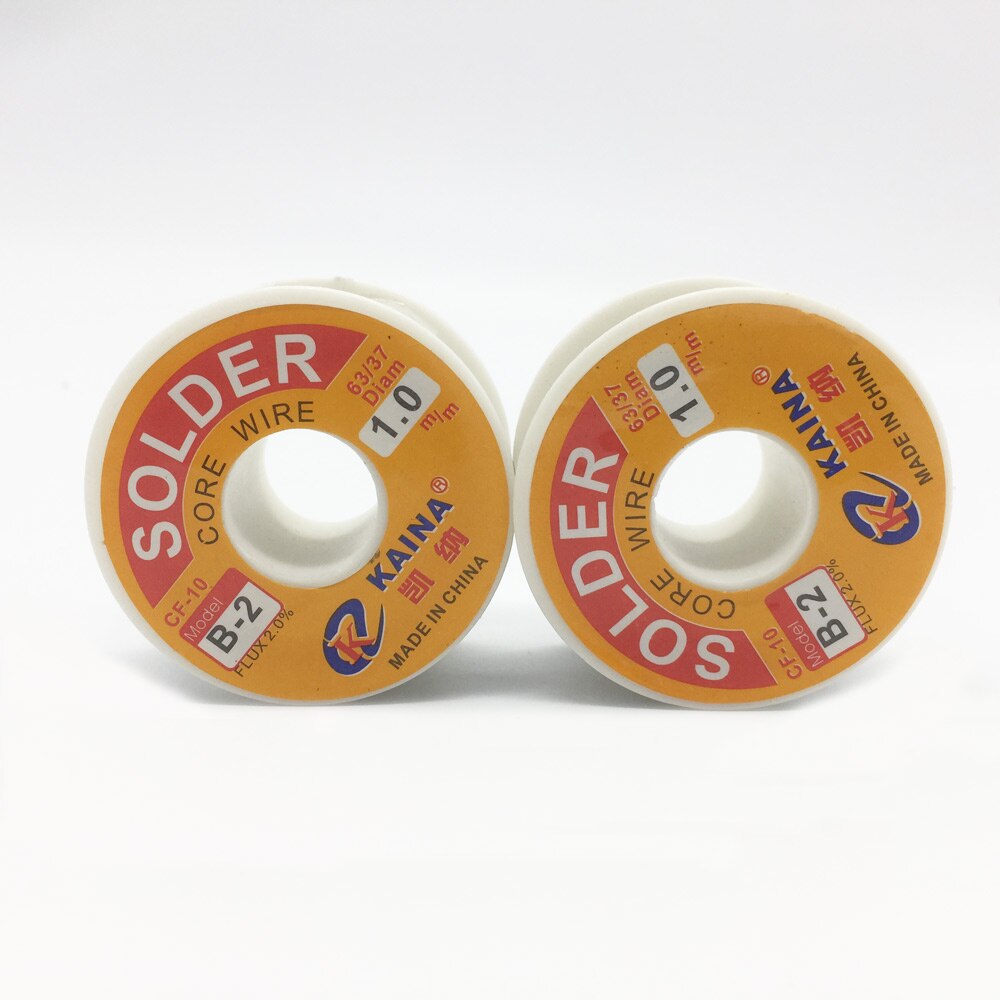 Welding Iron Wire Reel 100g/3.5oz FLUX 2.0% 1mm 63/37 45FT Tin Lead Line Rosin Core Flux Solder Soldering