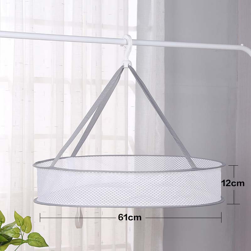Windproof Clothes Drying Net For Sweater Bra Underwear Hanging Drying Rack Laundry Basket Mesh Folding Nets Flat Out to Dry: 13fine-mesh