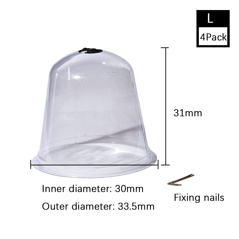 Cloche en plastique pour serre, Cloche de jardin, couvertures de plantes, Valve respirante pour décoration de jardin, protection des plantes, couverture en plastique