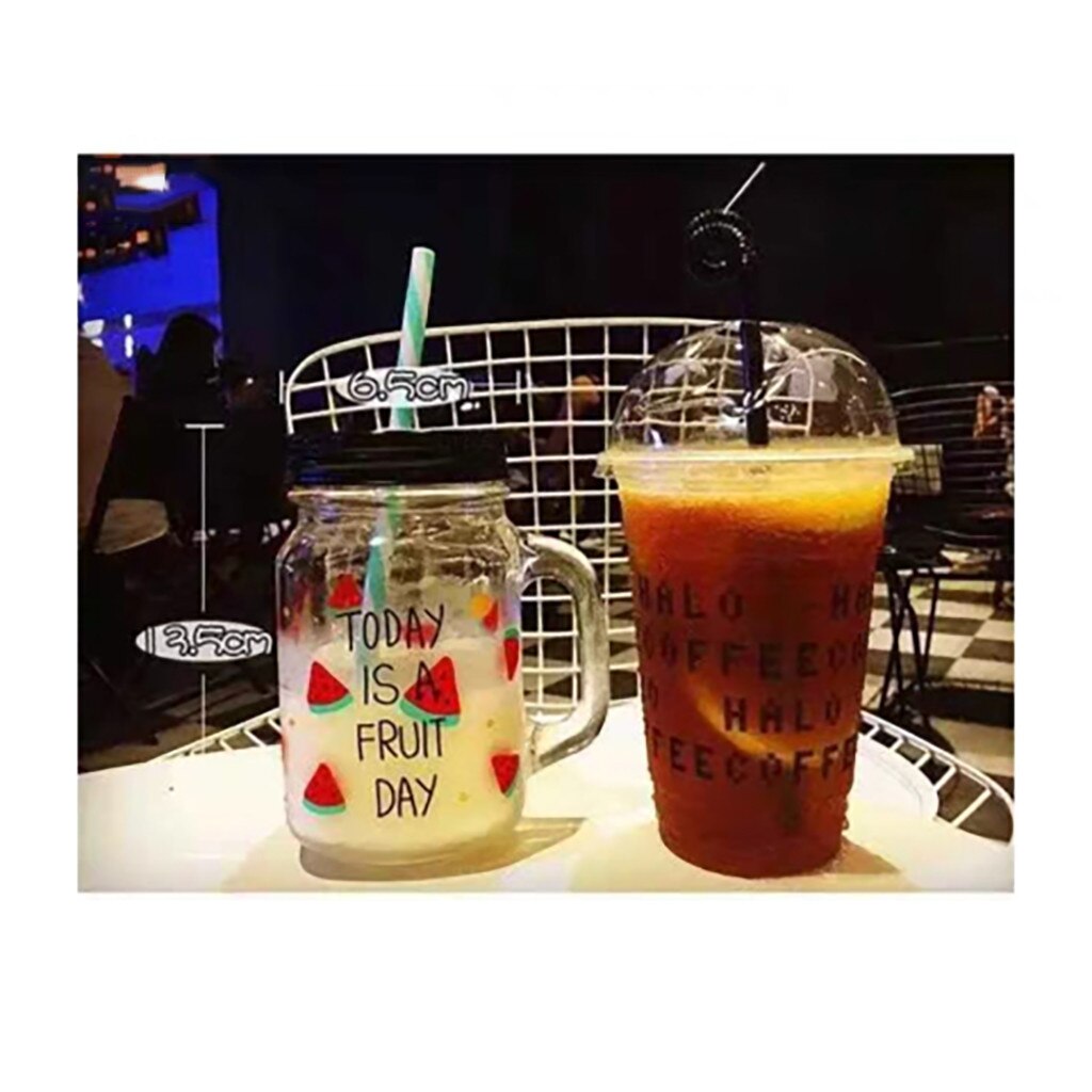 Mason Jar Glas Zomer Stijl Beker Met Huishouden Drinken Koffie Cup Praktische Gemak Thuis