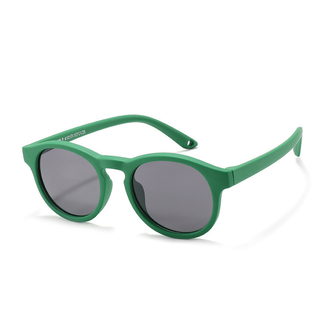 Primeras gafas de sol para bebé de 0 a 3 años, para recién nacido, con correa, redondas, flexibles, polarizadas UV400, accesorio de gafas de sol de silicona para bebé: Blanco