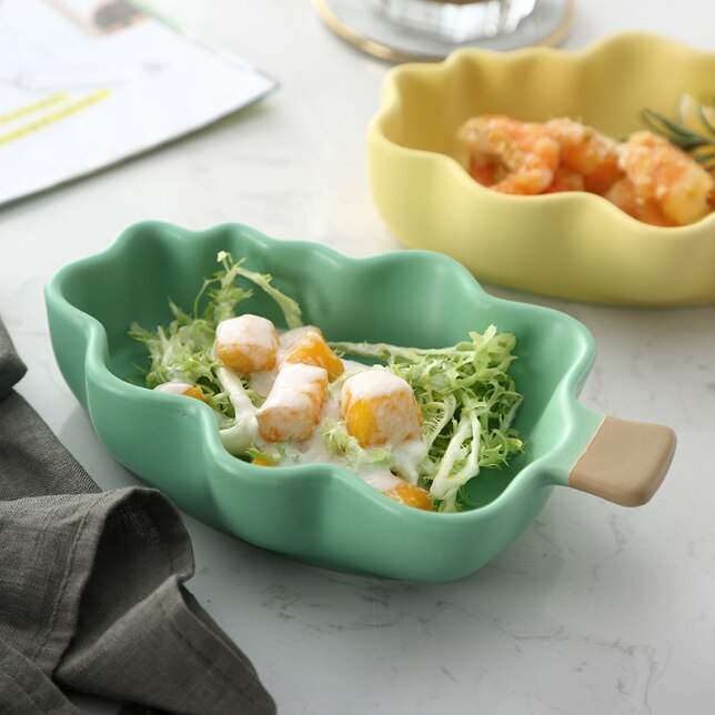 Mooie Koreaanse Stijl Taart Fruit Snoep Dessert Salade Platen Servies Servies Moderne Keramische Gedroogd Fruit Snoep Snacks TrayLF349