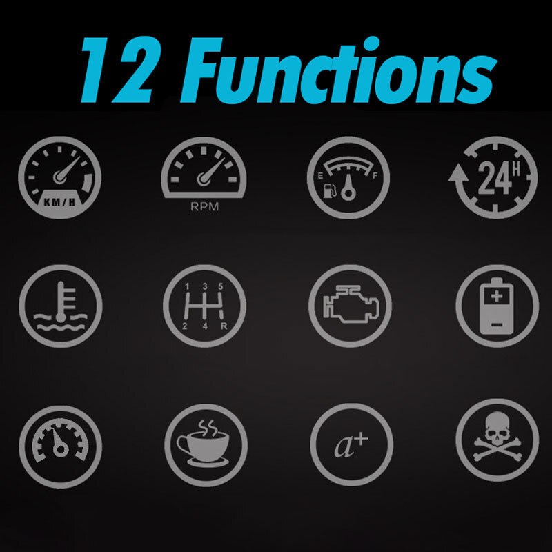 Hud Auto Head-Up Display Auto-Styling Hud Display Overspeed Waarschuwing Voorruit Projector Alarm Systeem Universele Auto