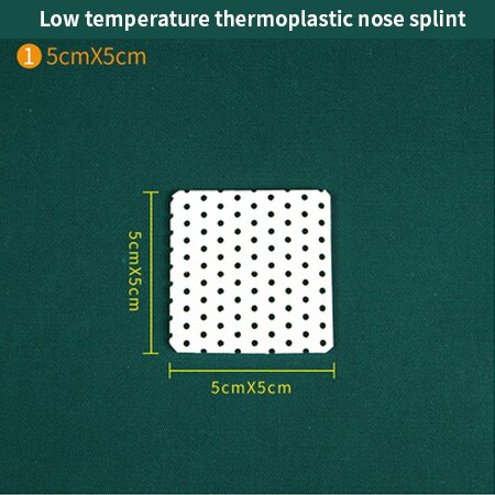Low-temperature thermoplastic board White trapezoidal nose splint After rhinoplasty fixed protector nose shaping piece: Red