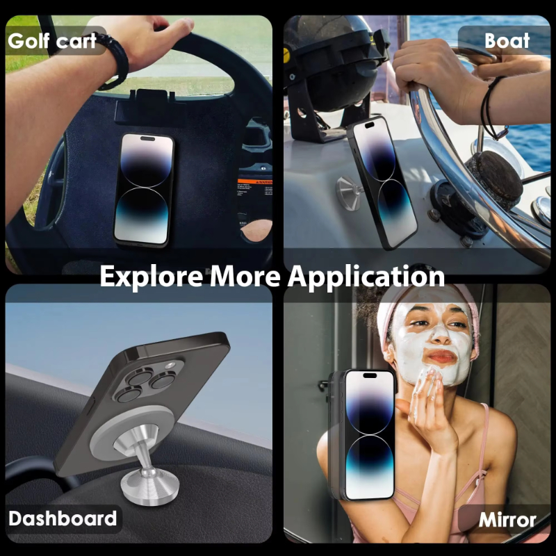 Support de téléphone magnétique Gym Mate et support de téléphone à aspiration magnétique double face pour MagSafe. Shooter des vidéos mains libres pendant travailler