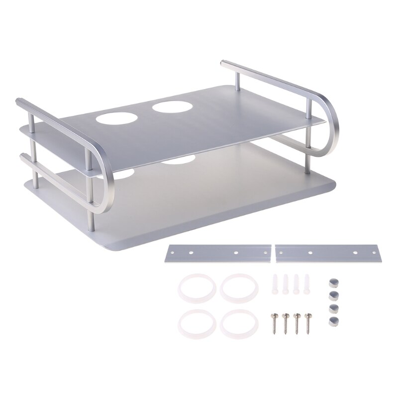 Metal Wireless Wifi Router Storage Box Telephone Storage Rack Wall Mounting TV Set-Top Box Holder Rack Metal Shelf Bracket D7WC