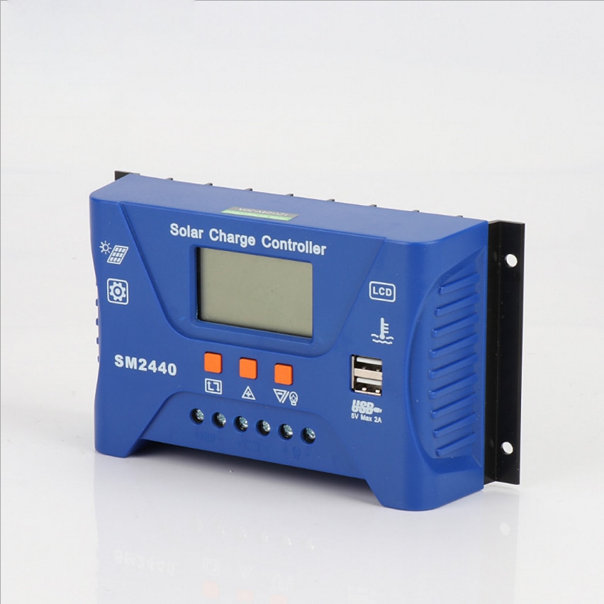 30A 20A 10A 12V/24V Auto Solar Charge Controller PWM PV Solar Battery Charger Solar PV Regulators for Lithium-ion Battery