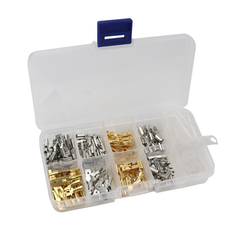 150Pcs 2.8/4.8/6.3mm Crimp Terminals Insulated Seal Electrical Wire Connectors Crimp Terminal Spade Connector Assortment Kit