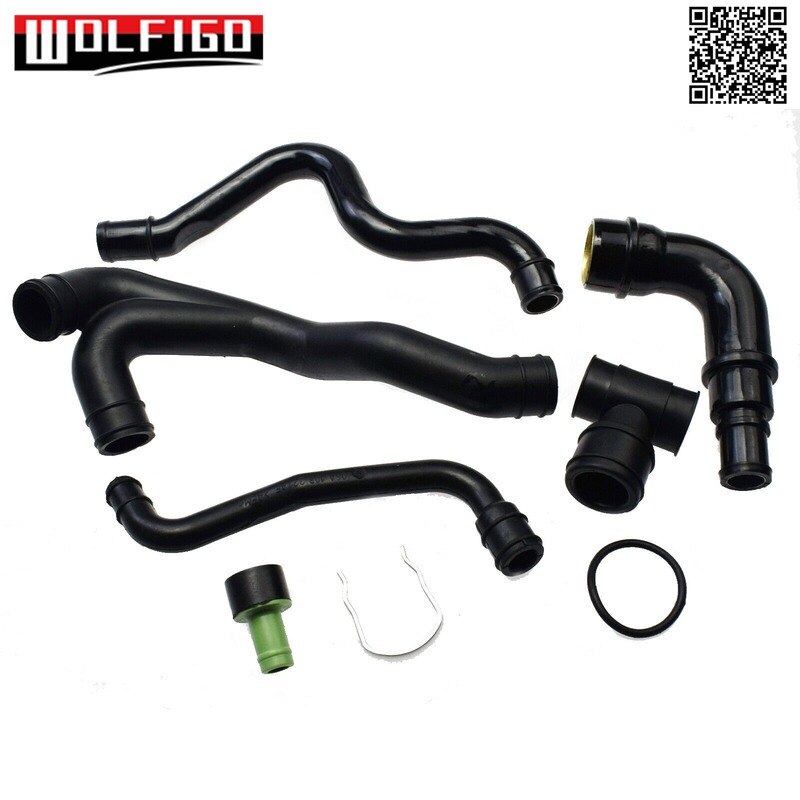 WOLFIGO-Kit de tubo de ventilación de escape PCV, motor, 6 piezas para VW Jetta 99-05 06A 103 213 F,035 103 245 A,058 103 247
