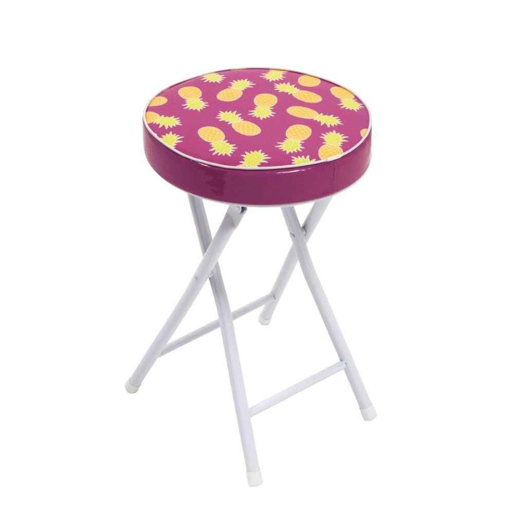 ARDITEX ZK50292 Taburete Plegable de 30x30x50cm de ZASKA-Piña