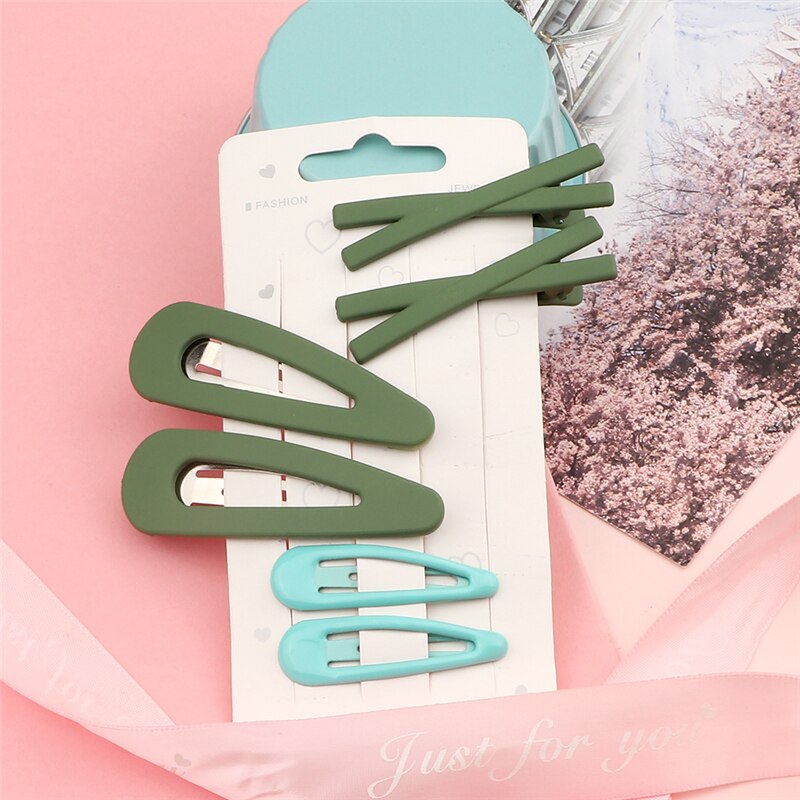 6 uds. De colores sólidos para niña de horquillas, Clips BB simples básicos, pasadores de Clip para el cabello coloridos y bonitos, accesorios para el cabello: Oro