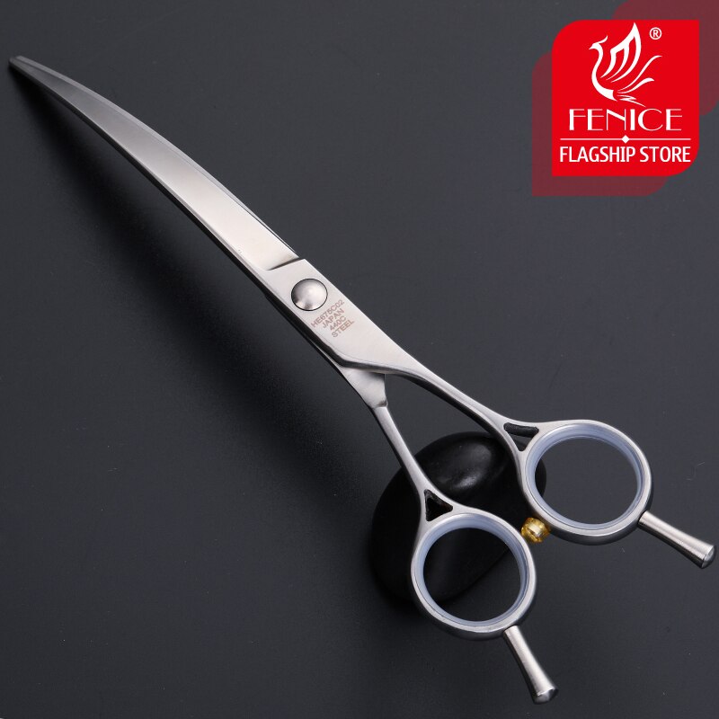 Fenice Pets Curved Scissors 6.75 inch Dogs Cats Grooming Shears Japan 440C