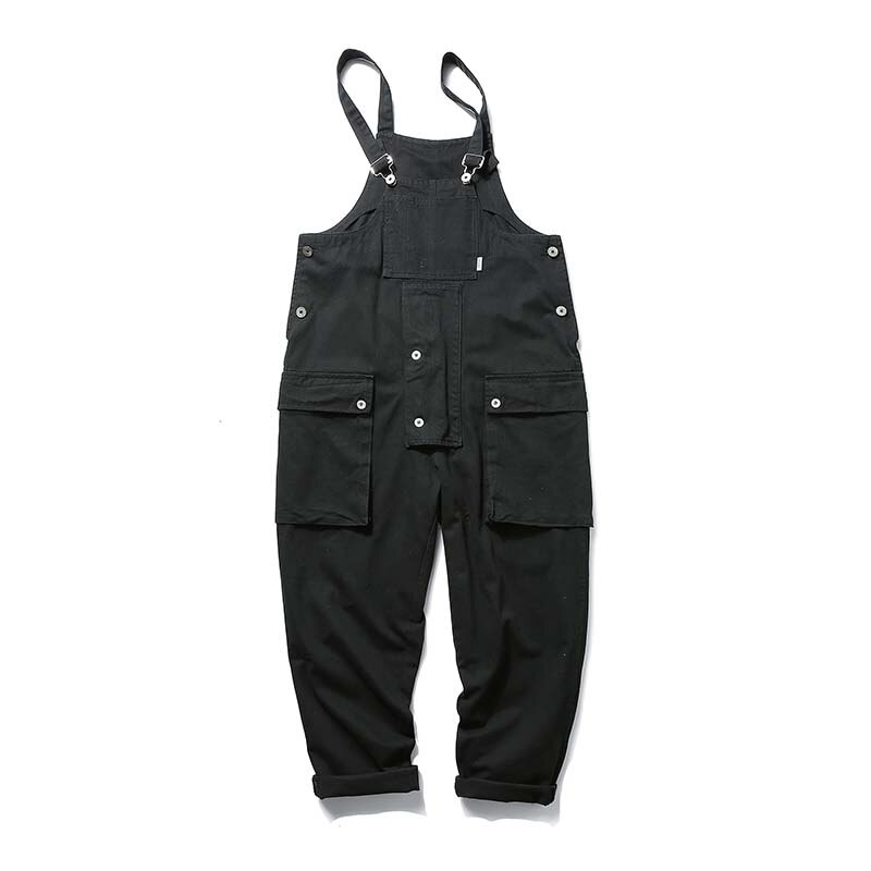 Uncledonjm Patchwork Harajuku Rompertjes Heren Jumpsuit Cargo Overalls Een Stuk Pakken Romper Loose Fit Overalls PM3320