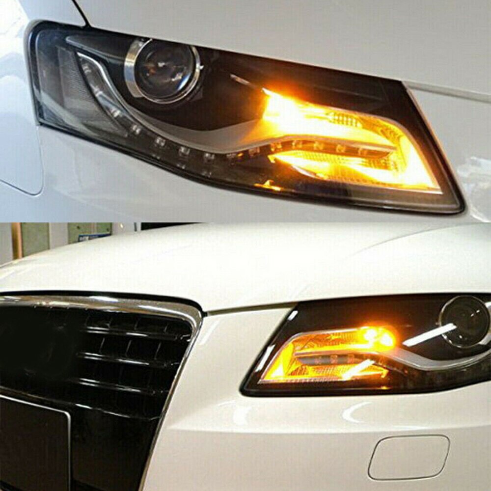 Replacement LED Bulbs 2pcs 12V DC Super bright Canbus Amber PW24W PWY24W