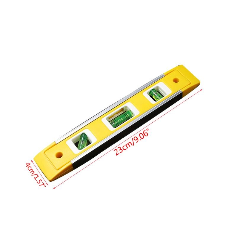 Torpedo Level Leveling Tool With Magnetic Shock Resistant Aluminum Alloy Leveler