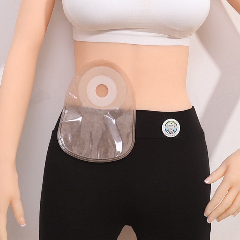 One Piece System Closed Anorectal Ostomy Bags 15 Pcs With Good Foam Glue And Anti Smelly Film 