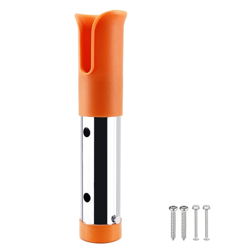 Rvs 316 Nylon Boot Hengel Rack Holder Draagbare Duurzaam Pole Buis Beugel Socket Rack Accessoires: Orange