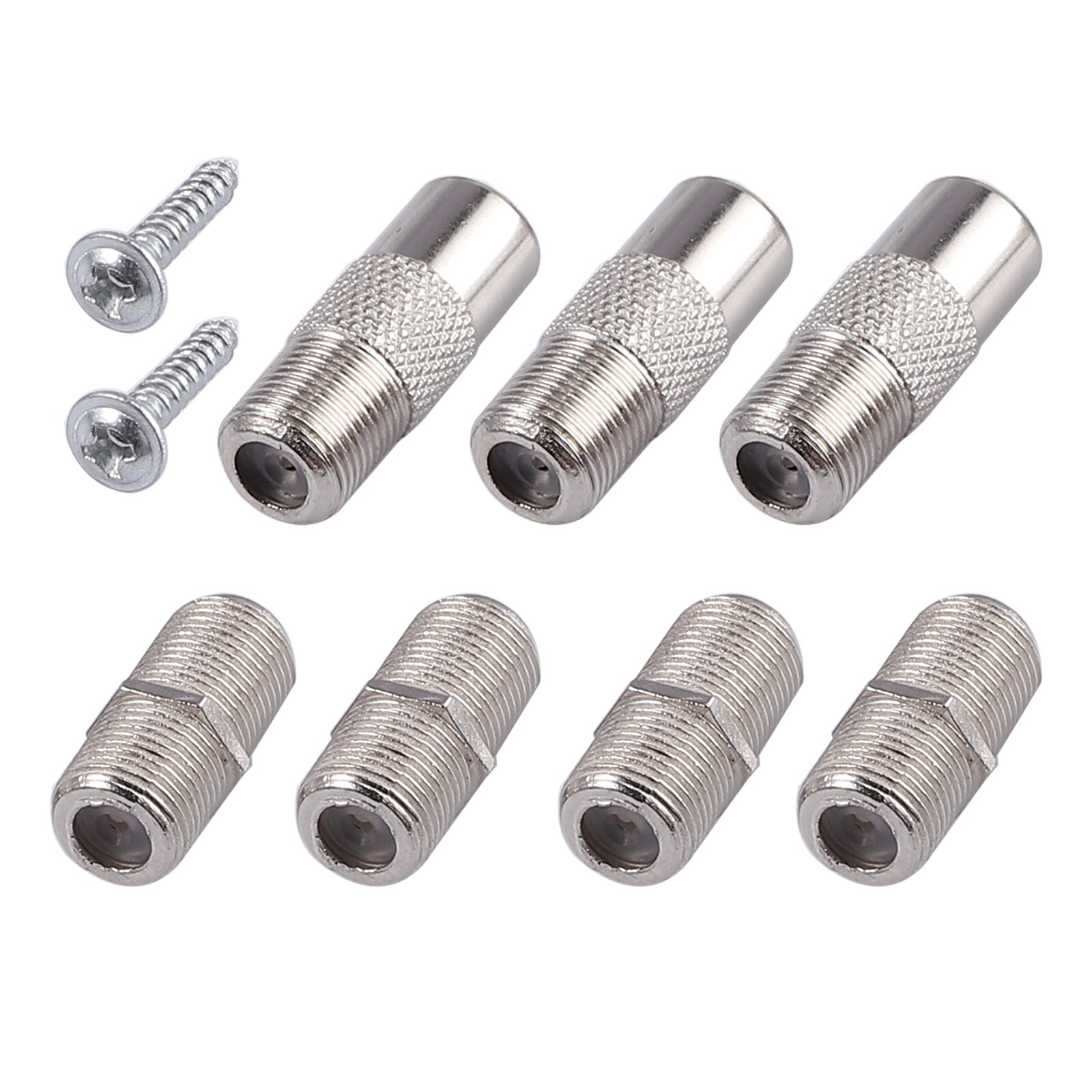 Neoteck 2 Pcs 3 Way TV / CATV Broadband Splitter 2500MHz 3-Way Coax Cable Splitter Bi-Directional MoCA 5-2500MHz