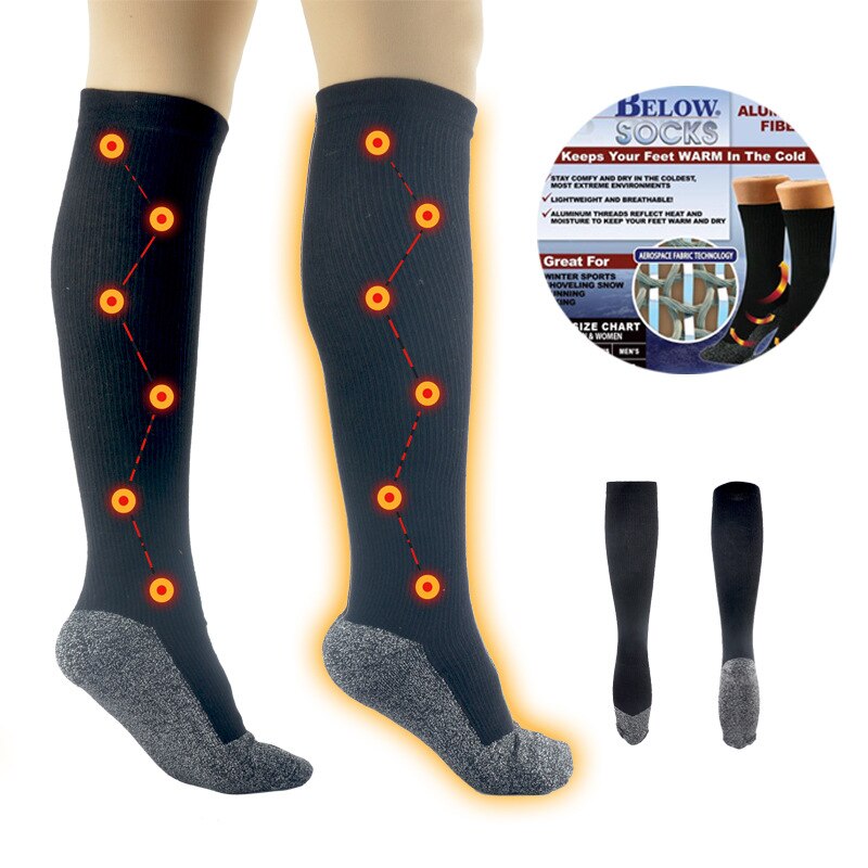 Selbst Heizung Socken 35 ℃ Konstante Temperatur Wärme Socken Kompression Socken draussen Sport Socken Winter Wärmer Strümpfe: OPP tasche