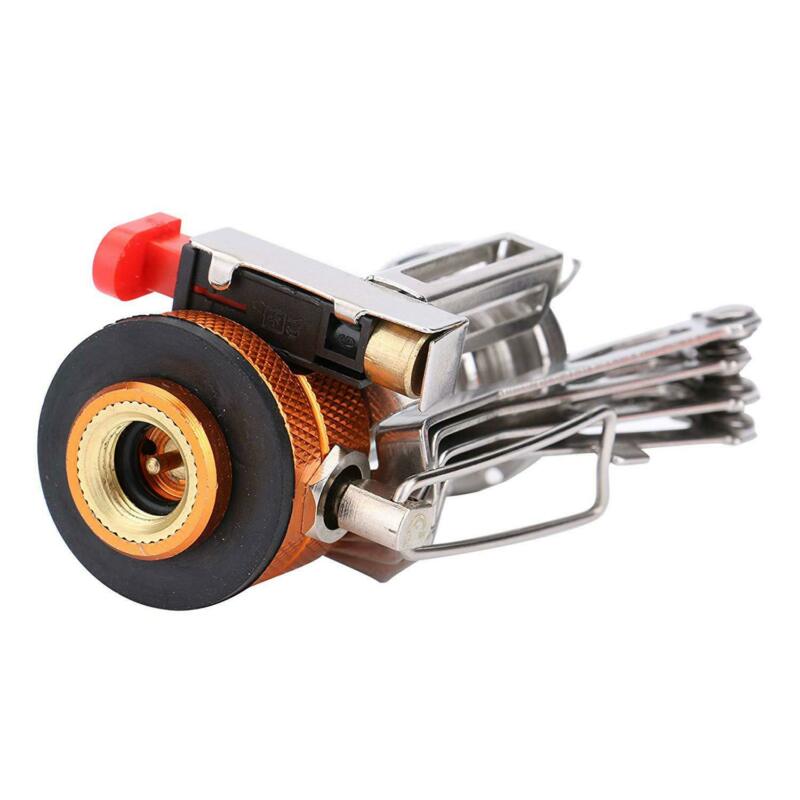 Portable Outdoor Mini Stove Gas Burner Camping Picnic Foldable Piezo Ignition