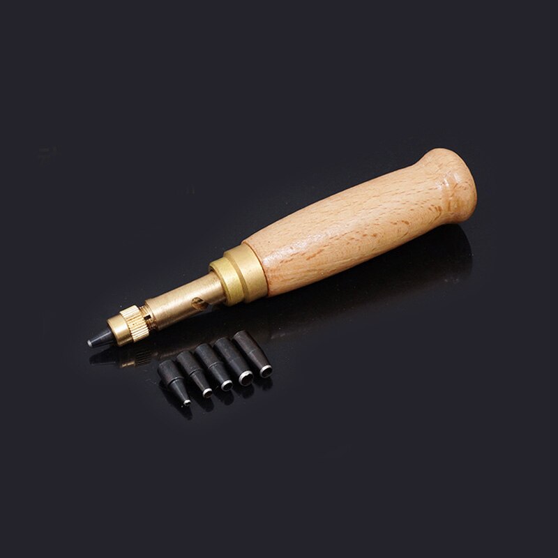 Cuir vis trou poinçon reliure trousse à outils ensemble livre artisanat perceuse ceintures trou Maker 1.5-4mm couture maroquinerie papier outils