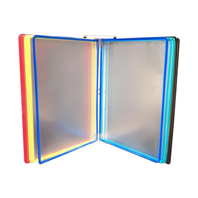 Wall Hanging Files Storage Rack Magazine Organizer Pouch Wall Hanging Folder: Colorful 33x23cm