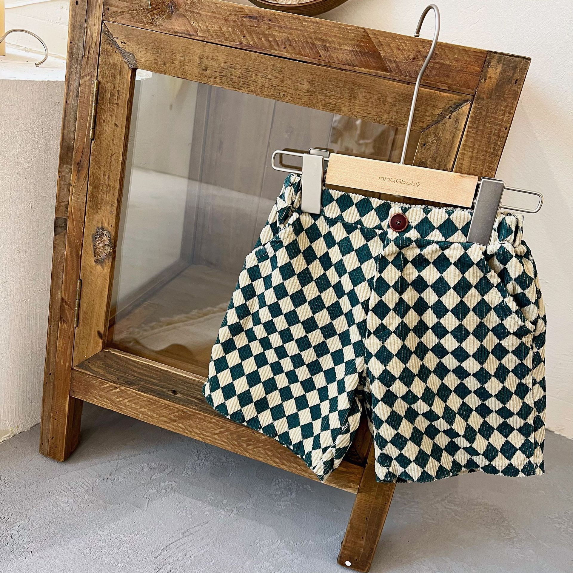 2022 primavera estate nuovi bambini pantaloncini di velluto a coste moda bambino pantaloni a quadri ragazzi pantaloni corti Casual pantaloni larghi per ragazze Harem