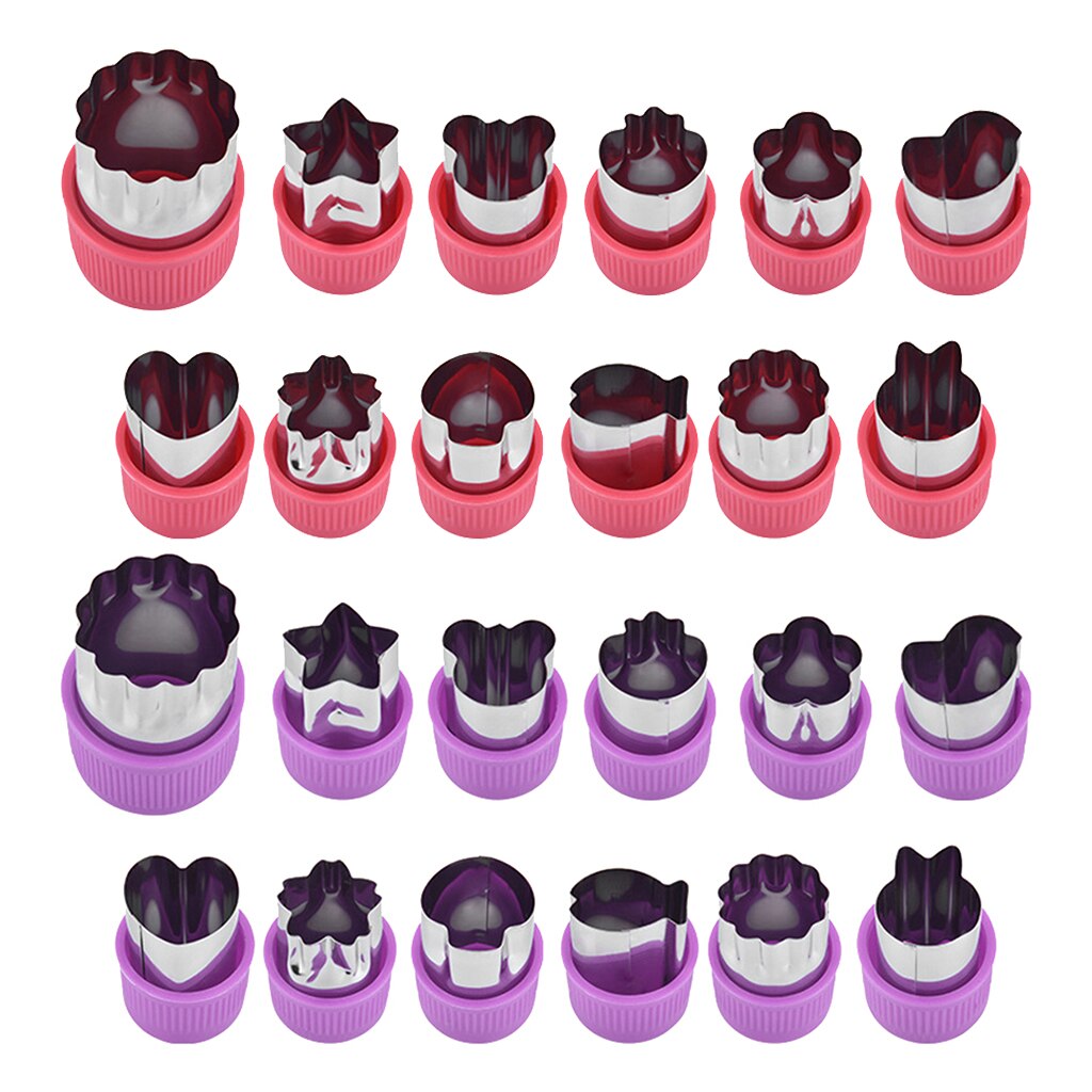 12Pcs Biscuits Cutters Fruit Cutter Shapes Set for Kids Children Decorative