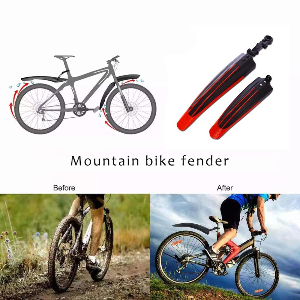 Mountainbike mudguard plast ler bord cykel tilbehør cykel fenders mountain road cykel mudguard foran bag
