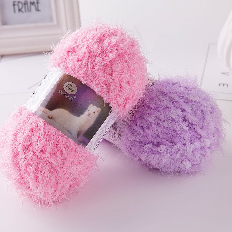 400g/ parti imiteret pels minkgarn langt hår mohair plysgarn til håndstrik uld hækling ekstra blød gør-det-selv kashmir tørklædetråd baby