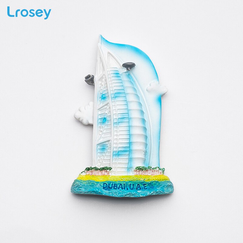 Fridge magnet souvenir Greece Paris Resin refrigerator Magnetic sticker Dubai Sydney home decor kitchen decoration accessories