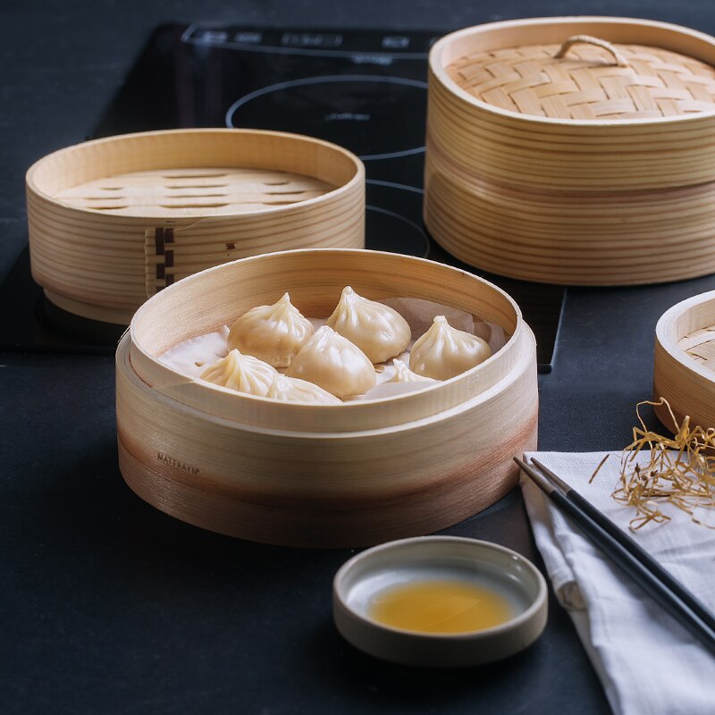 Chinese food steamer steamer bamboo household cage steamed steamed dumplings dumplings steamed buns Cuiseur Vapeur Kitchen Tools