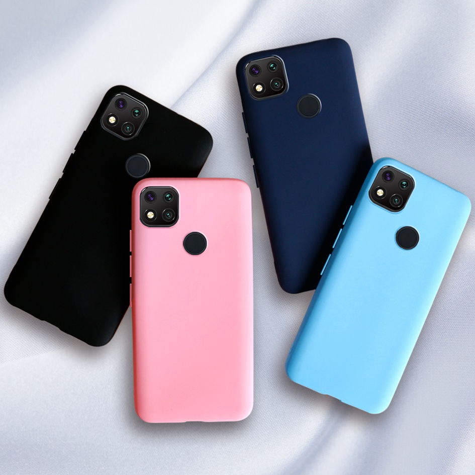 Para Xiaomi Redmi 9C NFC 10A 10C silicona caramelo TPU funda de teléfono Simple para Redmi 10C 9A 10A 9C nfc Fundas