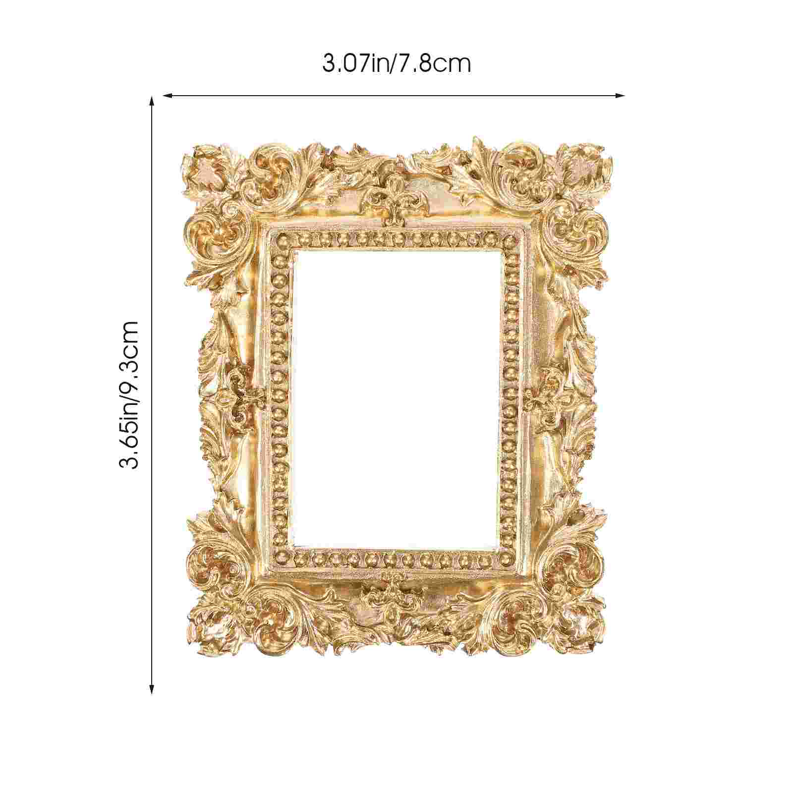 2 cornici per foto con decorazioni in resina, cornici per foto da parete multiplo, ritratti, oro Vintage ▾ dorato