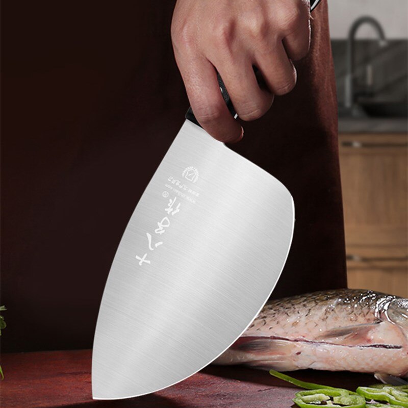 Shibazi Stainless Steel Filleting Knife Chinese Style Arc Shaped Market Sell Kill Fish Chef Cutter Kitchen Knives